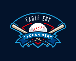 Baseball League Sport  logo design