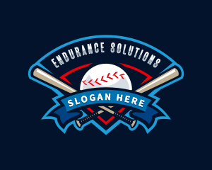 Baseball League Sport  logo design