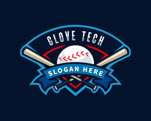 Baseball League Sport  logo design