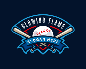 Baseball League Sport  logo design