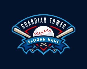 Baseball League Sport  logo design