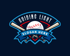 Baseball League Sport  logo design