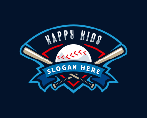 Baseball League Sport  logo design