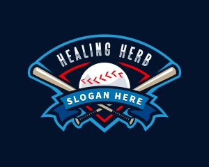 Baseball League Sport  logo design