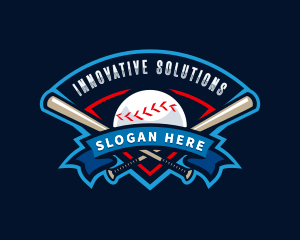 Baseball League Sport  logo design