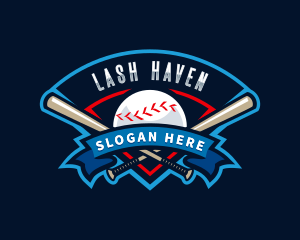 Baseball League Sport  logo design