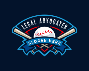 Baseball League Sport  logo design