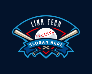 Baseball League Sport  logo design