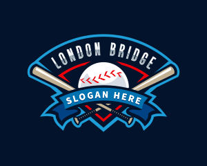 Baseball League Sport  logo design