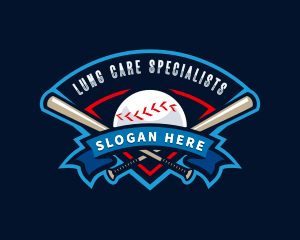 Baseball League Sport  logo design