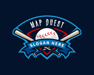 Baseball League Sport  logo design