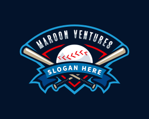 Baseball League Sport  logo design