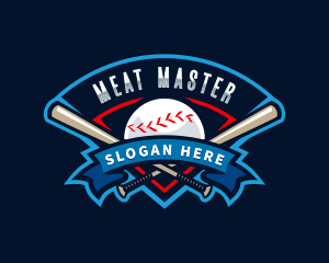 Baseball League Sport  logo design