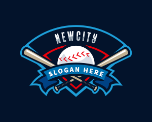 Baseball League Sport  logo design