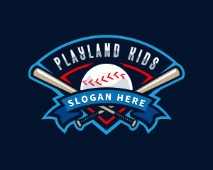 Baseball League Sport  logo design