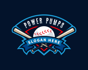 Baseball League Sport  logo design