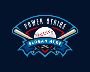 Baseball League Sport  logo design