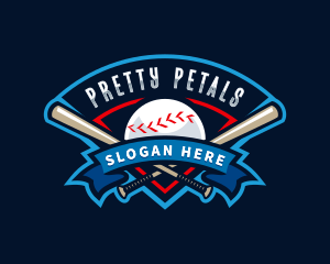 Baseball League Sport  logo design