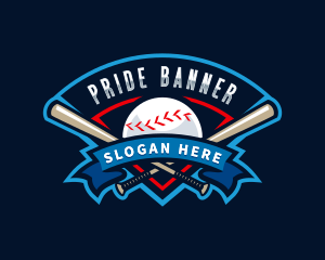 Baseball League Sport  logo design