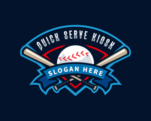 Baseball League Sport  logo design