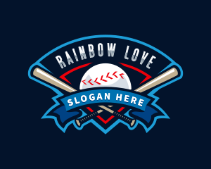 Baseball League Sport  logo design