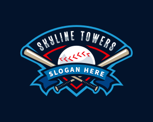 Baseball League Sport  logo design