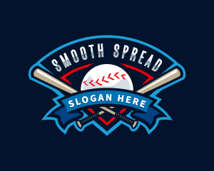 Baseball League Sport  logo design