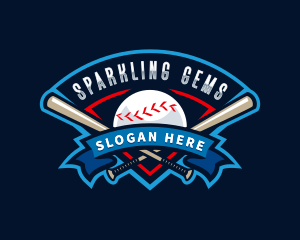 Baseball League Sport  logo design