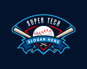 Baseball League Sport  logo design