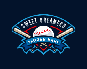 Baseball League Sport  logo design