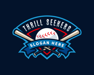 Baseball League Sport  logo design