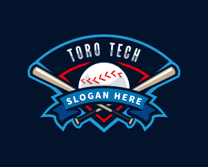 Baseball League Sport  logo design