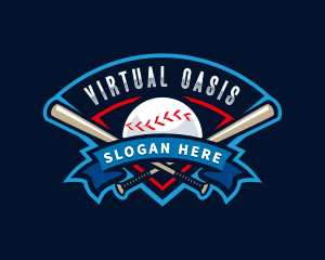 Baseball League Sport  logo design