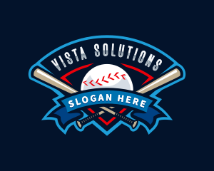 Baseball League Sport  logo design