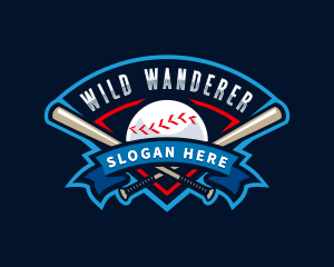 Baseball League Sport  logo design