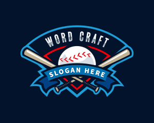 Baseball League Sport  logo design