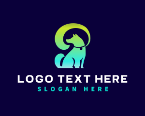 Grooming - Dog Pet Leash logo design
