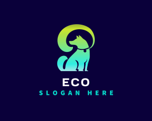 Dog Pet Leash Logo