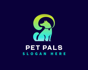 Dog Pet Leash logo design