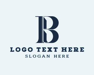 Structure - Builder Contractor Engineer Letter B logo design