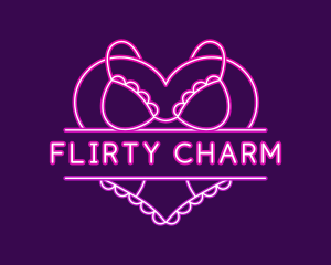 Flirt - Sexy Bikini Lingerie logo design