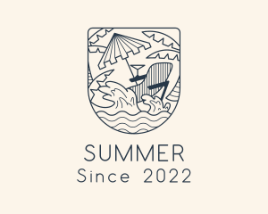 Summer Beachside Resort logo design