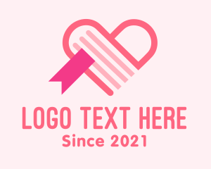 Review - Dating Book Heart logo design