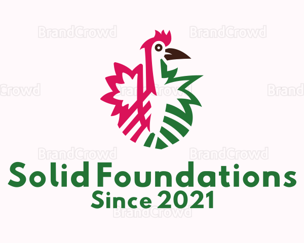 Minimalist Chicken Poultry Logo