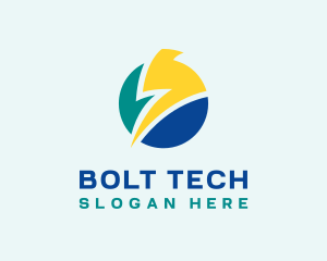 Bolt - Lightning Bolt Globe logo design