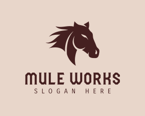 Wild Horse Stallion logo design