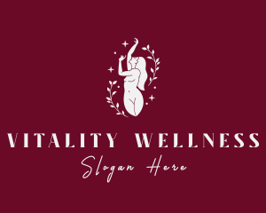 Naked Woman Wellness logo design