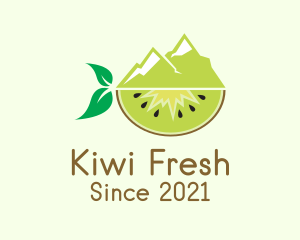 Kiwi - Mountain Kiwi Fruit logo design