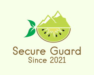 Healthy Drink - Mountain Kiwi Fruit logo design