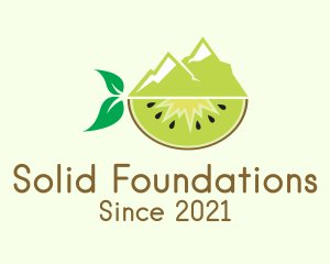 Juice Stand - Mountain Kiwi Fruit logo design